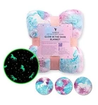 Vudeco Glow The Dark Blanket For Kids Throw 50 X 60 Inches- Rainbow. Fixed Price $12.00.