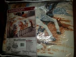 Vintage Beacon Stallions Running Horses Acrylic Blanket Twin/ Full Western New. Fixed Price $59.99.