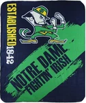 Ncaa Logo Fleece Throw Blanket (notre Dame Fighting Irish). Fixed Price $28.95.
