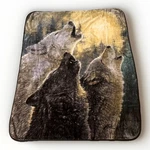 The Northwest Company Howling Wolves Fleece Throw Blanket Harmony Gray. Fixed Price $27.20.