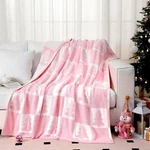 Buryeah Pink Christmas Tree Knit Throw Blanket, 50 60 Inch Xmas Reve. Fixed Price $48.91.