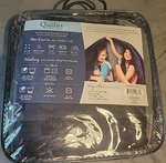 Quility Kids Weighted Blanket & Minky Duvet Cover 10 Lbs 41"X60" New Navy Blue. Fixed Price $24.99.