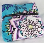Vera Bradley Throw Blanket, "peacock Garden" 80" X 50". Fixed Price $25.99.