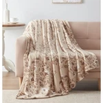 Elie Tahari Faux Fur Oversized Floral Blanket Cozy Cottagecore Luxury Throw. Fixed Price $35.00.