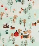 Ski Village Winter Holiday Snow 5X6 Ft Oversized Throw Blanket The Big One New!. Fixed Price $22.95.