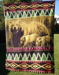 Yellowstone Bear Fleece Throw Blanket Grizzly Family Exclusive. Fixed Price $18.77.
