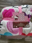 Hello Kitty White Plush Throw Blanket With Hearts 60X90 Sanrio Twin. Fixed Price $24.99.