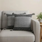 Homeroots 588370 20 In. Gray Geometric Throw Pillows - Set Of. Fixed Price $69.96.