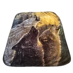 Northwest Co. Wolves Harmony Wolf Plush Throw Blanket Collin Bogle 50X60 Vtg. Fixed Price $24.99.