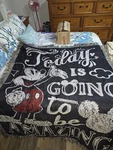 Disney's Mickey Mouse "amazing Day" Woven Throw Blanket Tapestry 48X60". Fixed Price $25.00.