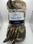 New Mainstays Fleece Throw 50" X 60" Blanket Camo. Fixed Price $17.95.