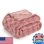 Bedelite Super Soft Throw Blanket For Couch Sofa Bed, Lightweight Cozy Fluffy. Fixed Price $23.98.