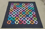 New BLACK-9-PATCH Rainbow Stars Colorful Patchwork Quilt Lap/throw 60X60 Vibrant. Fixed Price $261.18.