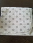 Trend Lab Gray Polkadots Deluxe Flannel Swaddle Baby Blanket Lovey. Fixed Price $19.99.