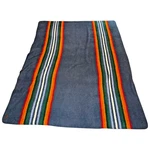 Pendleton Sherpa Fleece Blanket Huge 114 X 92 Serape Stripe Multi Color. Fixed Price $59.99.