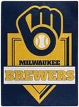 Northwest Company Milwaukee Brewers Home Plate Raschel Throw Blanket. Fixed Price $49.98.