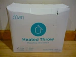 Brand New Dowin Heated Throw Blanket HMHB-5060A Ivory X. Fixed Price $50.00.