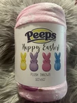 Peeps Bunny Rabbit Plush Throw Blanket 50X60 Easter Special Edition Pink. Fixed Price $19.99.