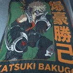 Just Funky My Hero Academia Katsuki Bakugo Throw Blanket 54X43 Anime Green. Fixed Price $26.99.