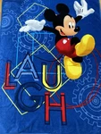 Northwest Disney Mickey Mouse Laugh Throw Blanket 57 X 42 Fleece. Fixed Price $22.37.