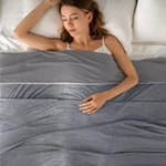 Topcee Cooling Blanket (90"X90"QUEEN Size) For Sweats Absorbs Heat Keep Adult. Fixed Price $35.79.
