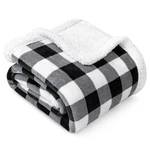 Plaid Buffalo Checker Cabin Throw Blanket Soft Sherpa Fleece For Sofa Couch. Fixed Price $27.99.
