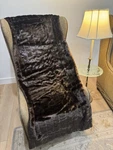 Donna Salyers Fabulous Furs 60 86 Faux Dark Brown Sable Throw Blanket. Fixed Price $148.00.