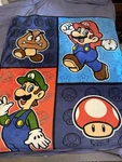 Nintendo Super Mario Bros Plush Throw Fleece Blanket 46X60 2012 New. Fixed Price $22.88.