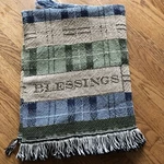 Vtg Manual Woodworkers Weavers Lap Blanket Count Your Blessings Plaid Nwt Usa. Fixed Price $16.50.