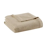 Full/queen Waffle Weave Cotton Blanket Khaki - Beautyrest. Fixed Price $22.99.