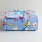New Disney Alice In Wonderland Soft Plush Throw Blanket The Big One 5X6 Nwt. Fixed Price $24.95.