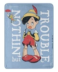Northwest Disney's Pinocchio Micro Raschel Throw Blanket, 46" X 60", Trouble. Fixed Price $29.99.
