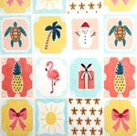 Coastal Holiday Beach Christmas 5X6 Ft Oversized Throw Blanket The Big One New!. Fixed Price $22.95.