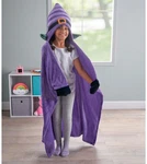 Your Zone Kids Purple Witch Glow In The Dark Hooded Throw, 40" X 50" Halloween !. Fixed Price $12.99.