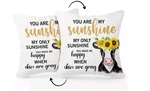 You Are My Sunshine Gifts Sunflower Cow Decor Double-sided Pillowcase, Throw.... Fixed Price $9.07.