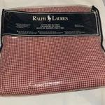 Vintage Polo Ralph Lauren Blanket Red White Gingham 100% Cotton 108X90 King New!. Fixed Price $340.69.