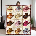Cowboy Hat Quilt Blanket Rodeo Western Country Throw Cowgirl Gift. Fixed Price $48.89.
