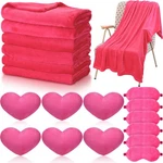 Fanfanwin 18 Pcs Kids Sleepover Party Supplies Set For Girls Fleece Soft Blanket. Fixed Price $92.27.