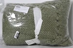 Pottery Barn Dreamy Handwoven Fringe Throw Blanket, 50"W X 60"L Tea (green) Nwt. Fixed Price $71.95.