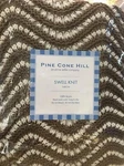 Pine Cone Hill-anne Selke Co. Swell Knit 1PC Mocha Throw 100% Acrylic Bnip. Fixed Price $69.46.