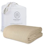 Threadmill Luxury Cotton Blankets For Twin Size Bed All-season 100% .... Fixed Price $76.05.