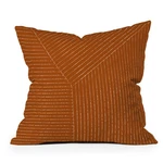 18"X18" Summer Sun Home Art Lines Square Throw Pillow Rust - Deny. Fixed Price $18.69.