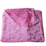 Bella Notte Linens Queen Duvet Cover Reversible Rose Damask Striped 91X91". Fixed Price $375.00.