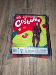 Giggling Getup Adult Christmas Fleece Plaid Hoodie Full Zip Pajamas Size Large. Fixed Price $19.99.