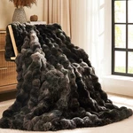 Lagraty Faux Fur Throw Blanket 60 80 Luxury Soft Fluffy Thick Rabbit Bl.... Fixed Price $89.35.