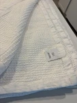 Restoration Hardware King 100% Cotton White Blanket Chunky Waffle Weave #3549239. Fixed Price $219.99.