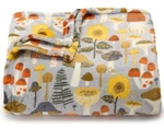 Multicolor Mushroom & Sunflower 5X6 Ft Oversized Throw Blanket The Big One New!. Fixed Price $24.95.