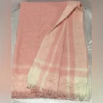 Vintage Morgan & Oates Plaid Pink Throw Blanket 46"X72" Uk Homeware. Fixed Price $143.99.