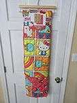 Hello Kitty Sanrio Twin Quilted Blanket Red Ice Cream Rainbow Skates. Fixed Price $64.99.