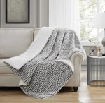 Christian Siriano, 60"X70" Faux Fur Oversized Reversible Throw (choose Color). Fixed Price $68.00.